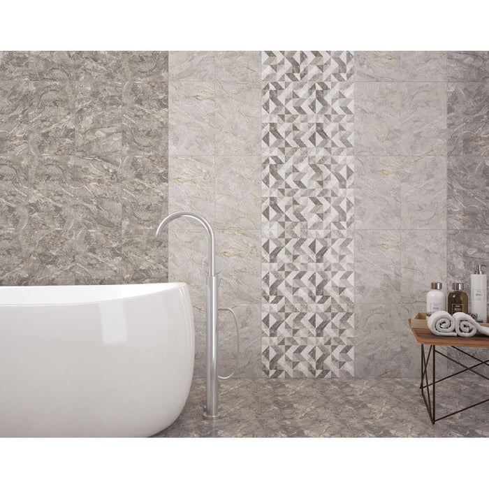 FAIENCE KAI BRESHA GRAY 25X40 CM