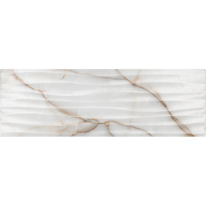 FAIENCE KAI GOLDIE ONDA WHITE 24.4X74.4 CM