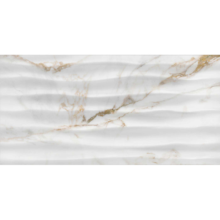 FAIENCE KAI BREEZE WAVE WHITE 30X60 CM