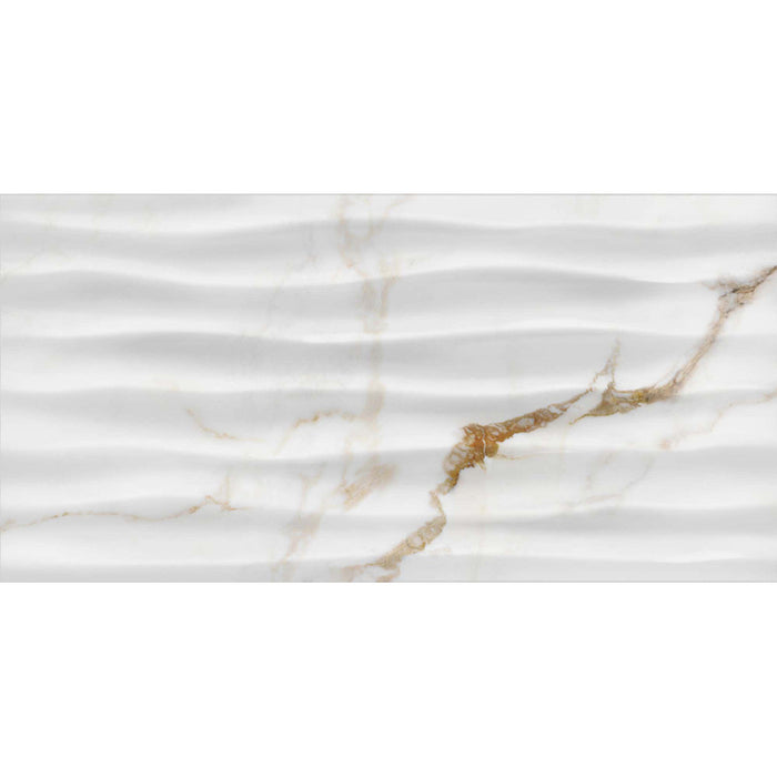 FAIENCE KAI BREEZE WAVE WHITE 30X60 CM
