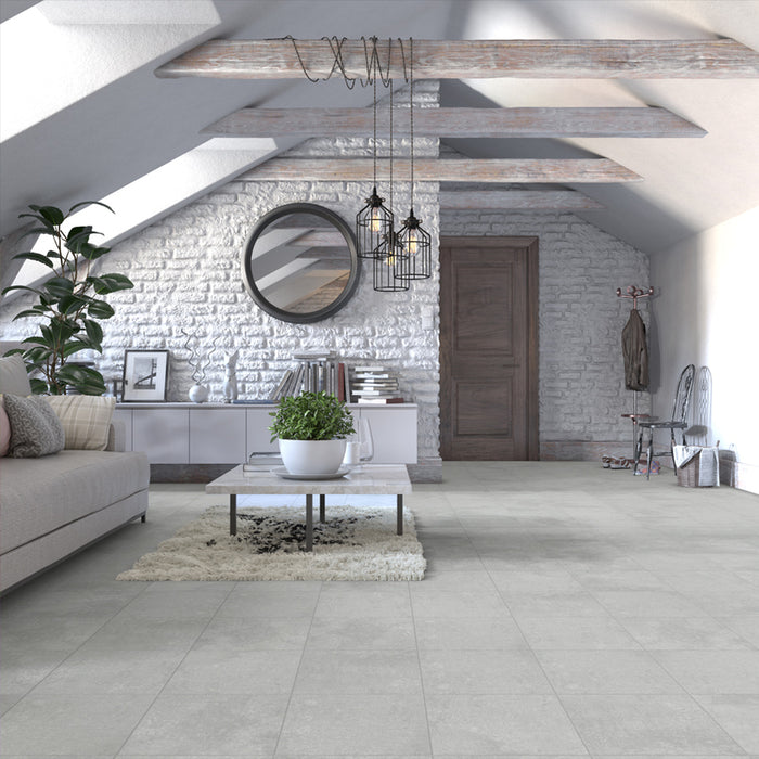 PORCELAIN TILES KAI CONCRETE LIGHT GREY 33.3X33.3 CM