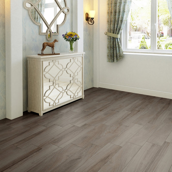 PORCELAIN TILES KAI LAHTI BROWN 15.5X60.5 CM