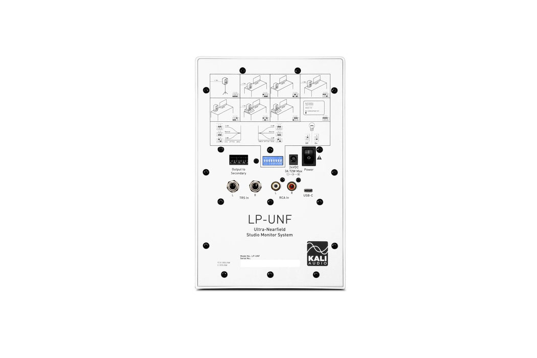 Kali Audio LP-UNF-WH - a pair of Bluetooth monitor speakers (white)