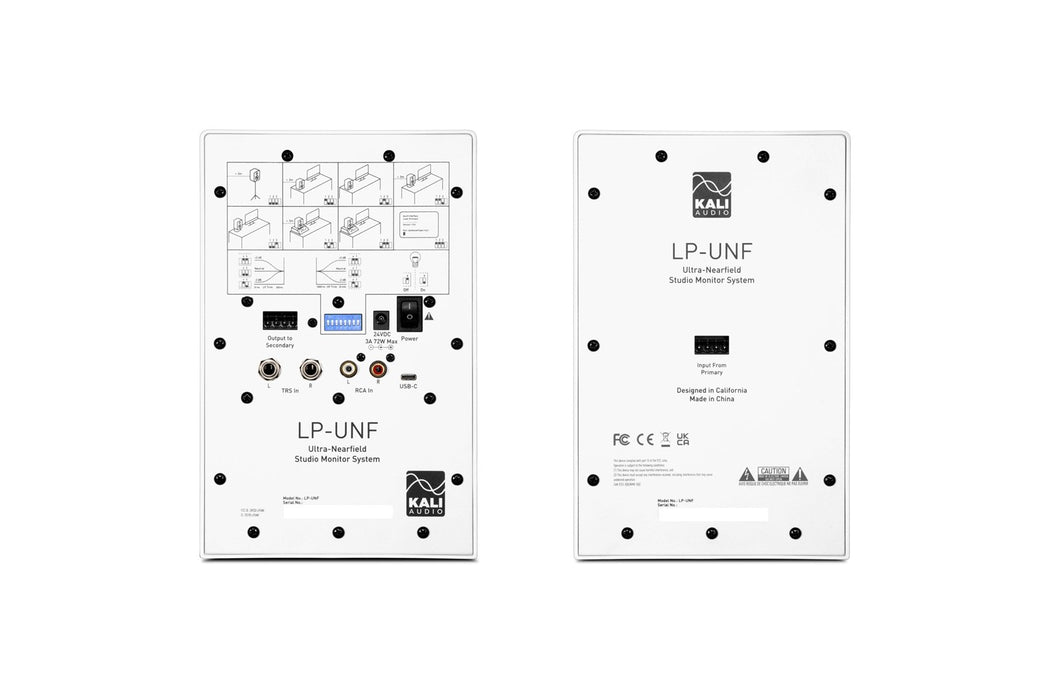 Kali Audio LP-UNF-WH - a pair of Bluetooth monitor speakers (white)