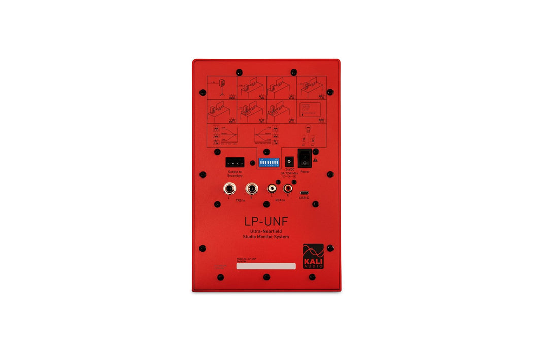 Kali Audio LP-UNF-R - a pair of Bluetooth monitor speakers (red)