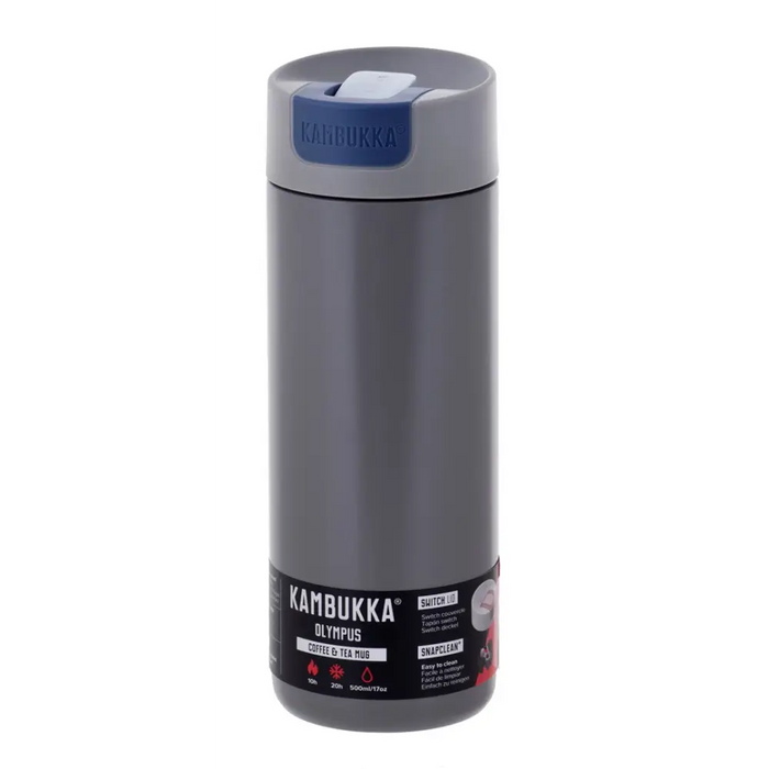 Kambukka Olympus Serious Grey - thermal mug 500 ml - Flasks & thermal mugsAGD-TKT<<<Home Appliance