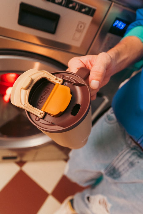 Thermal mug with telescopic straw Kambukka Rio Tumbler 950ml Almond Dream