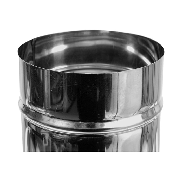 STAINLESS STEEL FLUE F130MM, LENGTH 25CM KAMININOX