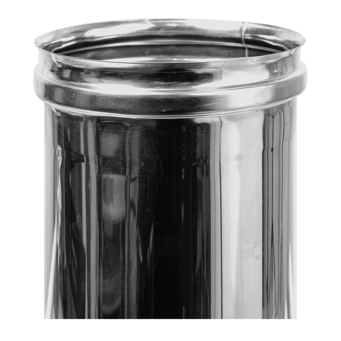 STAINLESS STEEL FLUE F130MM, LENGTH 25CM KAMININOX