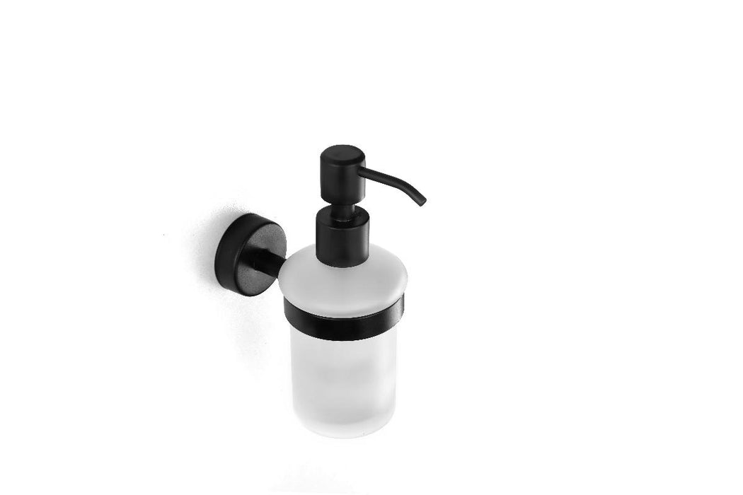 LIQUID SOAP DISPENSER MATTE BLACK MODERNO