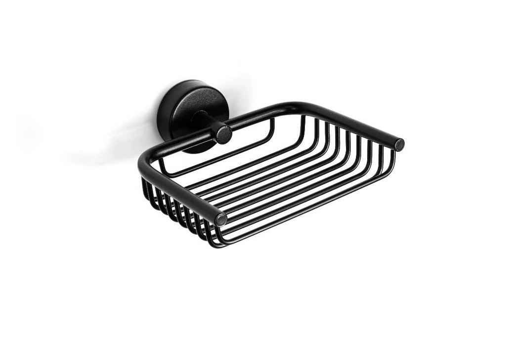 MODERNO MATTE BLACK BATHROOM SOAP DISH