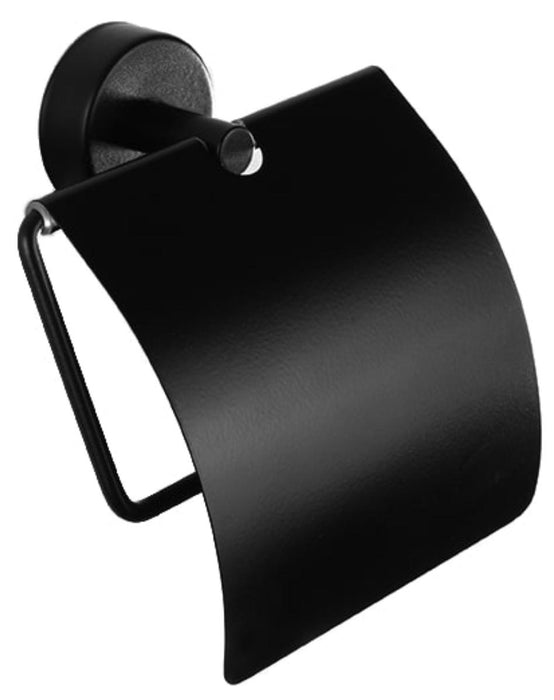 WC PAPER LID BLACK MATTE MODERNO