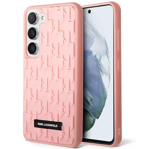Karl Lagerfeld 3D Monogram Case for Samsung Galaxy S23+ - Pink - Cell phone cases and covers<<<HurtelXML