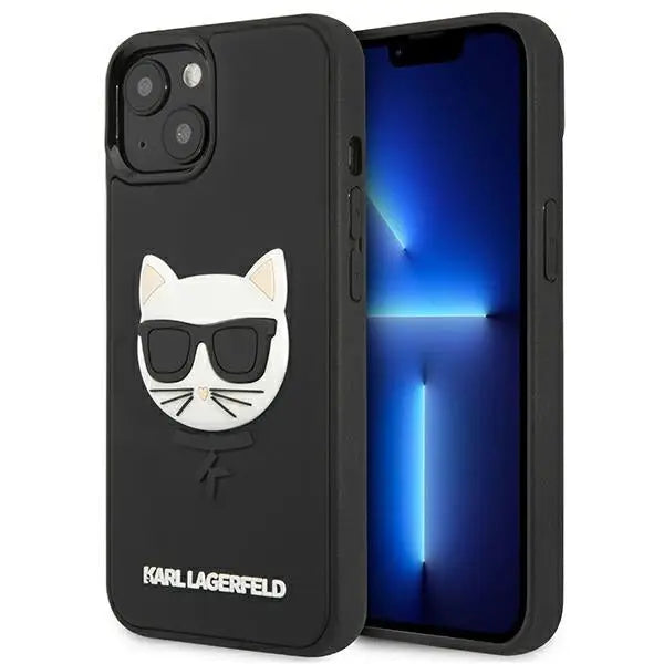 Karl Lagerfeld 3D Rubber Choupette Case for iPhone 13 mini - Black - Cell phone cases and covers<<<HurtelXML