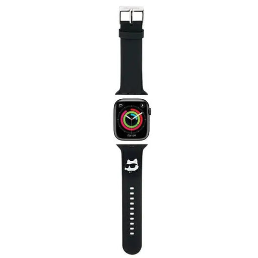 Karl Lagerfeld 3D Rubber Choupette Head Strap for Apple Watch 42/44/45/49mm - Black - Other cell phone