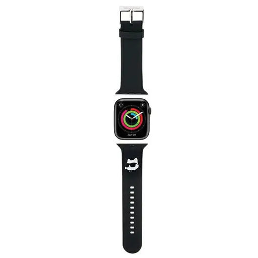 Karl Lagerfeld 3D Rubber Choupette Heads Strap for Apple Watch 38/40/41mm - Black - Other cell phone