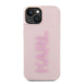 Karl Lagerfeld 3D Rubber Glitter Logo case for iPhone 15 - pink - Cell phone cases and covers<<<HurtelXML