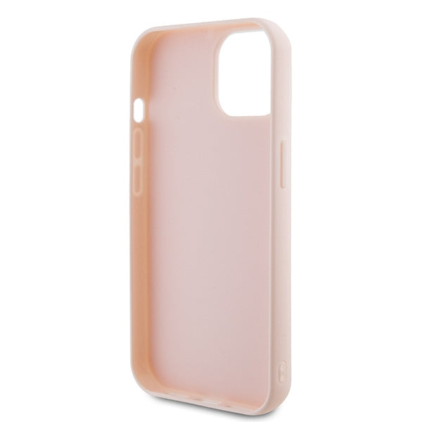 Karl Lagerfeld 3D Rubber Glitter Logo case for iPhone 15 - pink - Cell phone cases and covers<<<HurtelXML