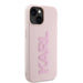 Karl Lagerfeld 3D Rubber Glitter Logo case for iPhone 15 - pink - Cell phone cases and covers<<<HurtelXML