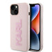 Karl Lagerfeld 3D Rubber Glitter Logo case for iPhone 15 - pink - Cell phone cases and covers<<<HurtelXML
