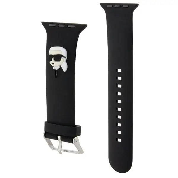 Karl Lagerfeld 3D Rubber Karl Head strap for Apple Watch 42/44/45/49mm - black - Other cell phone equipment<<<HurtelXML