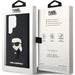 Karl Lagerfeld 3D Rubber Ikonik case for Samsung Galaxy S24 Ultra - black - Cell phone cases and covers<<<HurtelXML