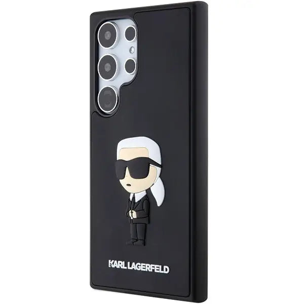Karl Lagerfeld 3D Rubber Ikonik case for Samsung Galaxy S24 Ultra - black - Cell phone cases and covers<<<HurtelXML