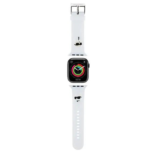 Karl Lagerfeld 3D Rubber Karl&Choupette Heads strap for Apple Watch 38/40/41mm - white - Other cell phone