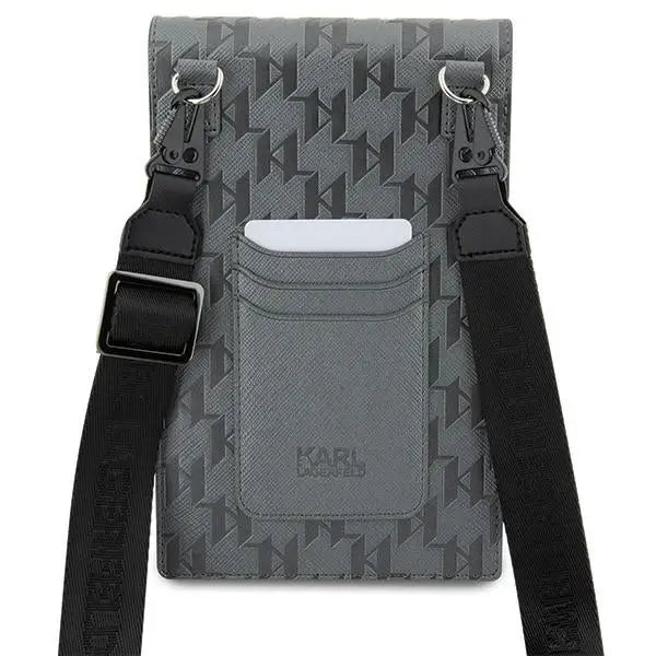 Karl Lagerfeld Bag KLWBSAKHPKG case - silver Saffiano Monogram Ikonik - Cell phone cases and covers<<<HurtelXML
