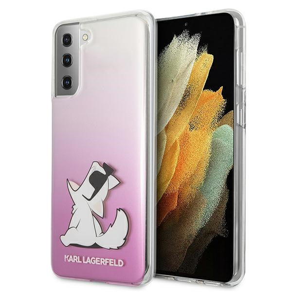 Karl Lagerfeld Choupette Fun Case for Samsung Galaxy S21+ - Pink - Cell phone cases and covers<<<HurtelXML