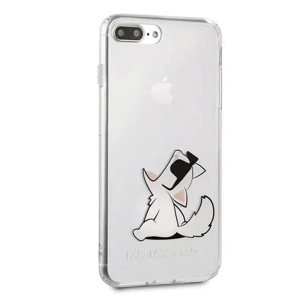 Karl Lagerfeld Choupette Fun iPhone 7 / 8 Plus Case - Transparent - Cell phone cases and covers<<<HurtelXML