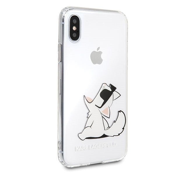 Karl Lagerfeld Choupette Fun iPhone X/Xs Case - Transparent - Cell phone cases and covers<<<HurtelXML