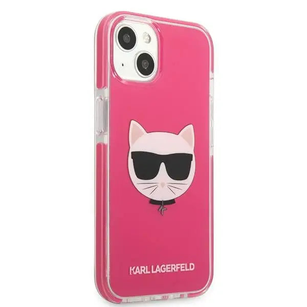 Karl Lagerfeld Choupette Head case for iPhone 13 - fuchsia - Cell phone cases and covers<<<HurtelXML