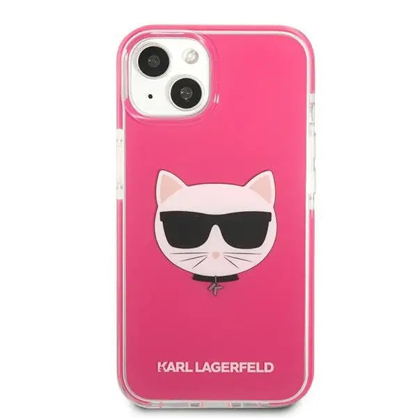 Karl Lagerfeld Choupette Head case for iPhone 13 - fuchsia - Cell phone cases and covers<<<HurtelXML