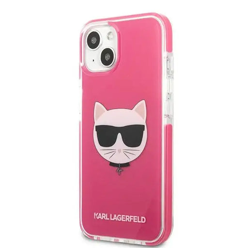 Karl Lagerfeld Choupette Head case for iPhone 13 mini - fuchsia - Cell phone cases and covers<<<HurtelXML