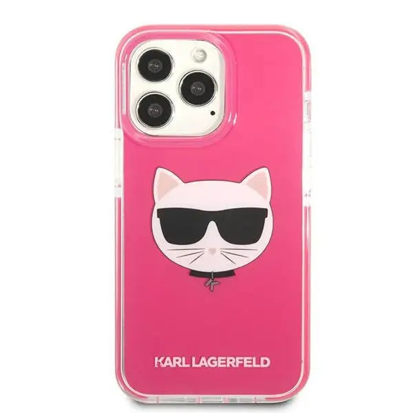 Karl Lagerfeld Choupette Head case for iPhone 13 Pro Max - fuchsia - Cell phone cases and covers<<<HurtelXML