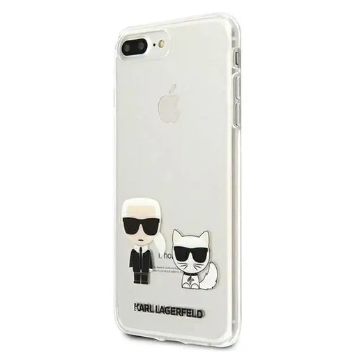 Karl Lagerfeld Karl & Choupette iPhone 7 / 8 Plus Case - Transparent - Cell phone cases and covers<<<HurtelXML