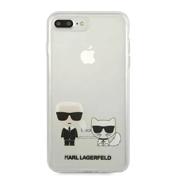 Karl Lagerfeld Karl & Choupette iPhone 7 / 8 Plus Case - Transparent - Cell phone cases and covers<<<HurtelXML