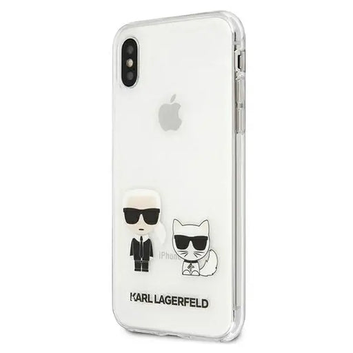 Karl Lagerfeld Karl & Choupette iPhone X / Xs Case - Transparent - Cell phone cases and covers<<<HurtelXML