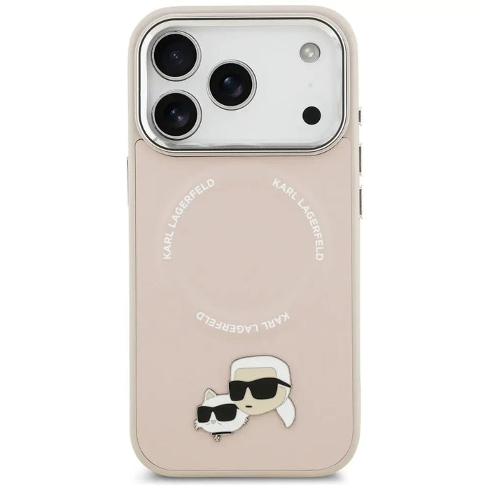 Karl Lagerfeld Karl & Choupette Pins MagSafe Case for iPhone 17 Pro - Pink - Cell phone cases and covers<<<HurtelXML