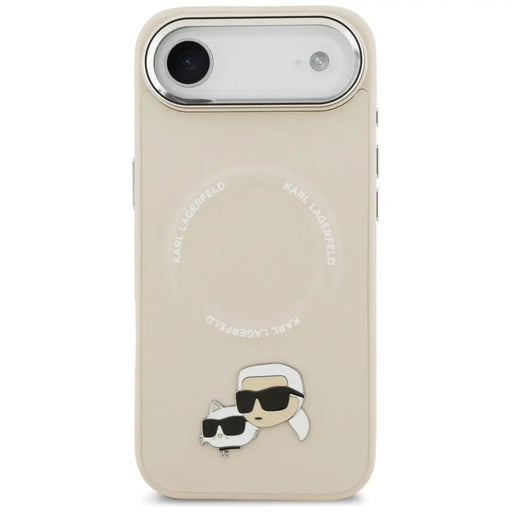 Karl Lagerfeld Karl & Choupette Pins MagSafe Case for iPhone Air - Beige - Cell phone cases and covers<<<HurtelXML