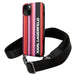 Karl Lagerfeld Color Stripes Strap Case for iPhone 14 Plus / 15 Plus 6.7’’ - Pink - Cell phone cases