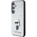 Karl Lagerfeld Fixed Glitter Ikonik Logo Metal Pin case for Samsung Galaxy S24+ - silver - Cell phone cases