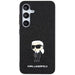 Karl Lagerfeld Fixed Glitter Ikonik Logo Metal Pin case for Samsung Galaxy S24+ - black - Cell phone cases