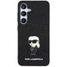 Karl Lagerfeld Fixed Glitter Ikonik Logo Metal Pin case for Samsung Galaxy S24 - black - Cell phone cases