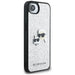 Karl Lagerfeld Fixed Glitter Ikonik Metal Pin case for iPhone 16e - silver - Cell phone cases and covers<<<HurtelXML