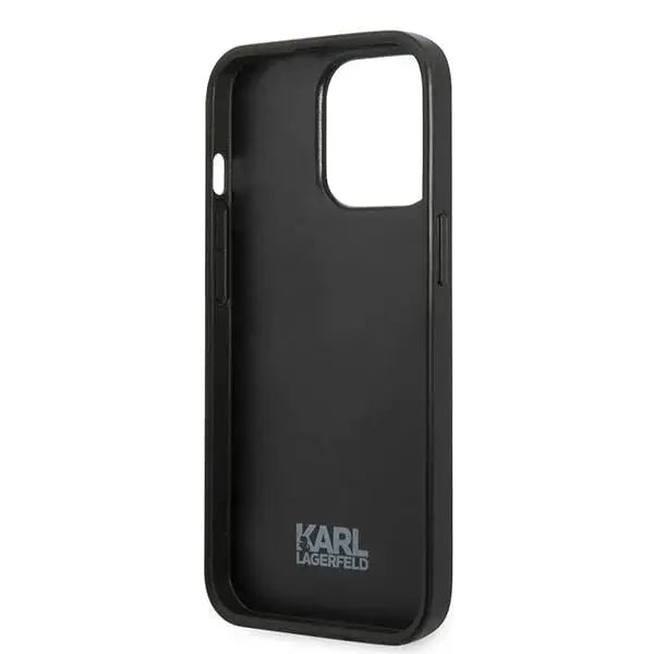 Karl Lagerfeld Flower Ikonik Karl case for iPhone 13 Pro / iPhone 13 - gray - Cell phone cases and covers<<<HurtelXML