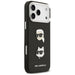 Karl Lagerfeld FW Grained Karl & Choupette Heads Pins & Logo iPhone 17 Pro Max Case - Black - Cell phone cases