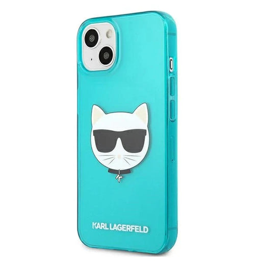 Karl Lagerfeld Glitter Choupette Fluo Case for iPhone 13 mini 5.4’’ - blue - Cell phone cases and covers<<<HurtelXML