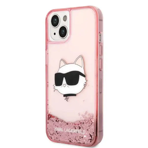 Karl Lagerfeld Glitter Choupette Head case for iPhone 14 Plus - pink - Cell phone cases and covers<<<HurtelXML